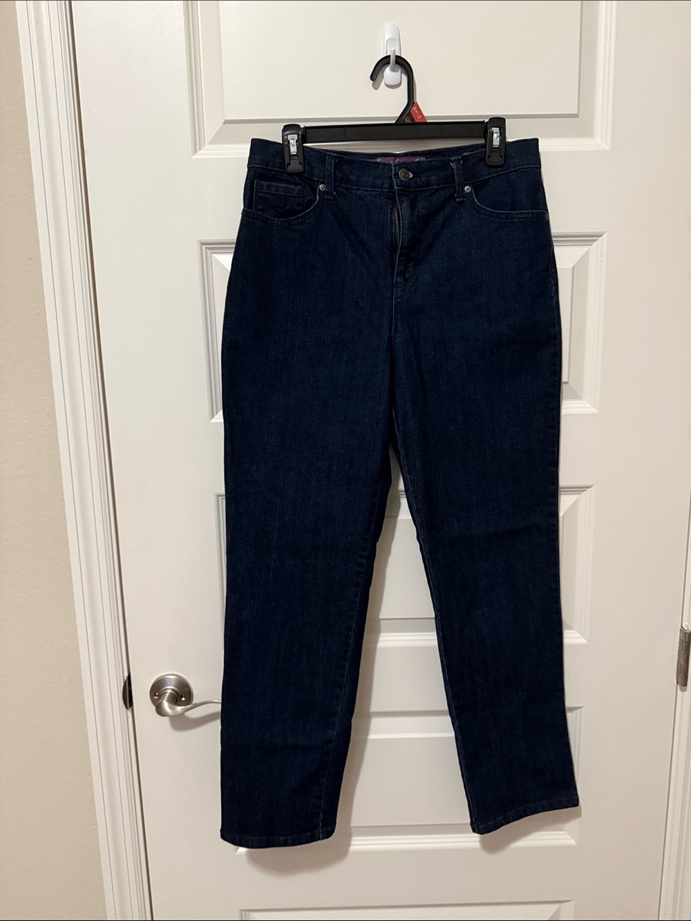 Gloria Vanderbilt Dark Blue Straight-Leg Jeans
